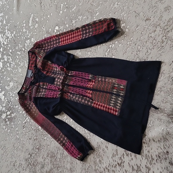 Anthropologie Maeve Rosalie Boho Peasant Dress SzXS - Picture 2 of 6